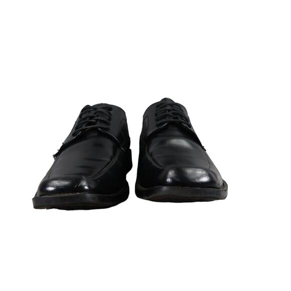 Stacy Adams Shoe Mens 8 Oxford Dress Formal Leather Square Toe Derby Calhoun Moc - Picture 3 of 15